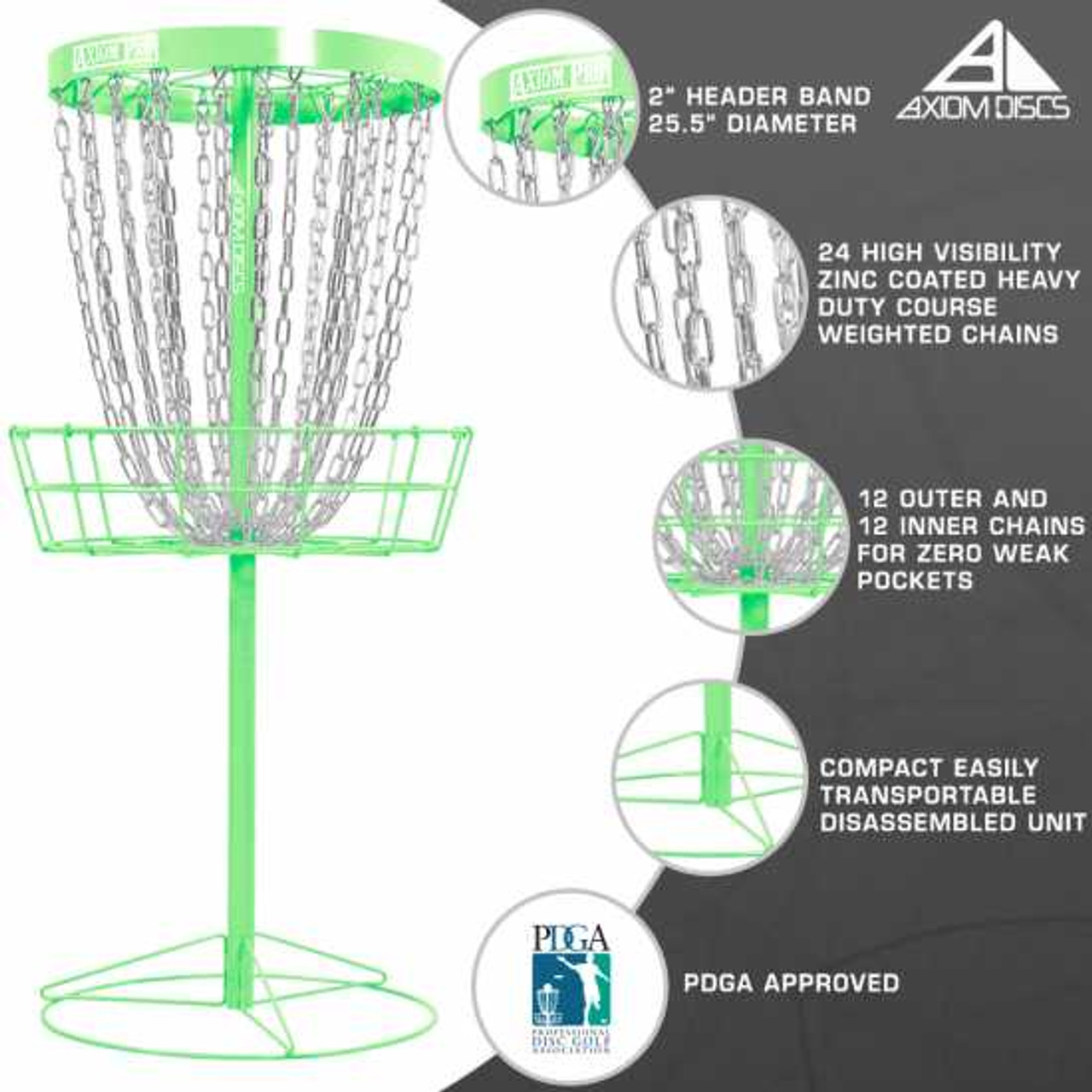 Axiom Pro Basket - Lime Drop Ship Only