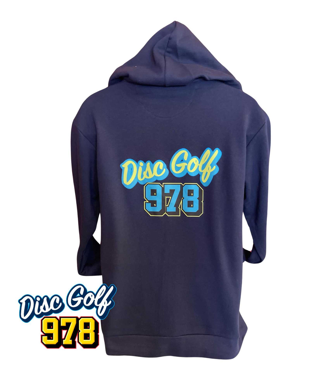 Disc Golf 978 Zip Up Hooded Sweatshirt - Navy (Updating)