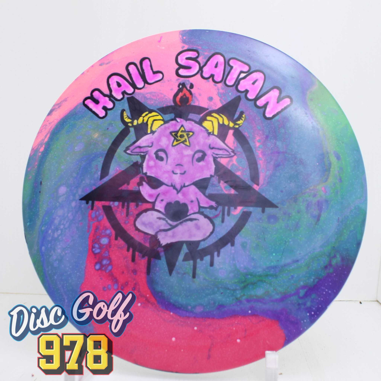 Death Dyes Discraft Athena ESP Bottom Stamp 174.8g Hail Satan