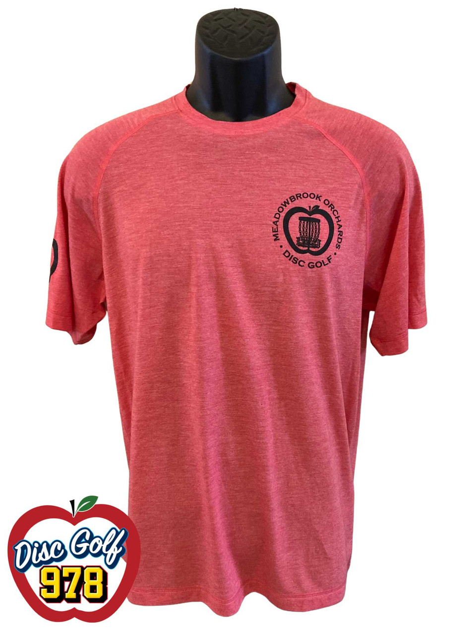Meadowbrook Orchards Disc Golf Tri-Blend T-Shirt - Red
