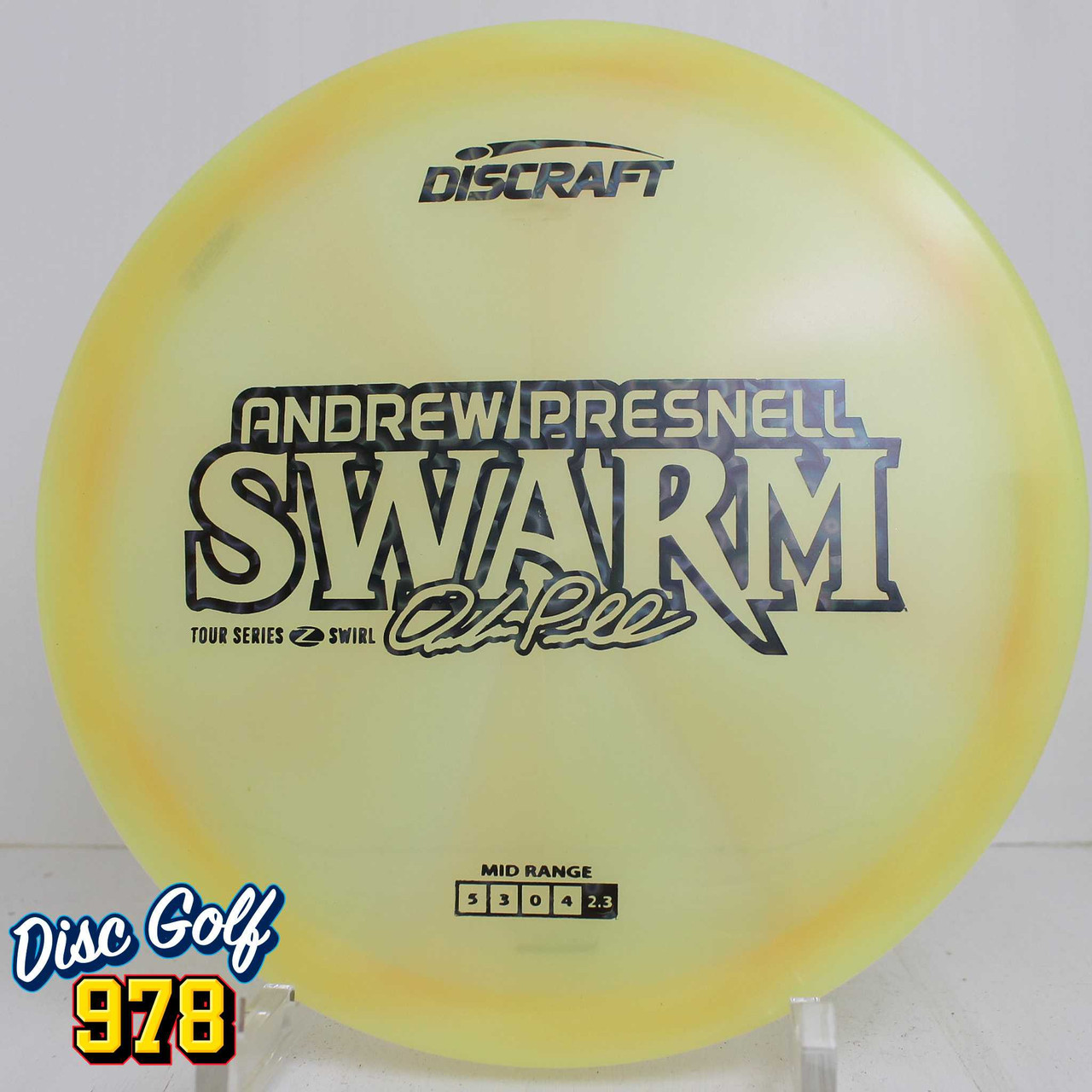 Discraft Swarm Z Swirl Andrew Presnell 2025 Tour Series 174.8g Yellow