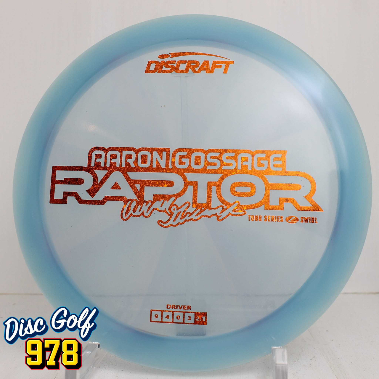 Discraft Raptor Z Swirl Aaron Gossage 2025 Tour Series 174.8g Blue