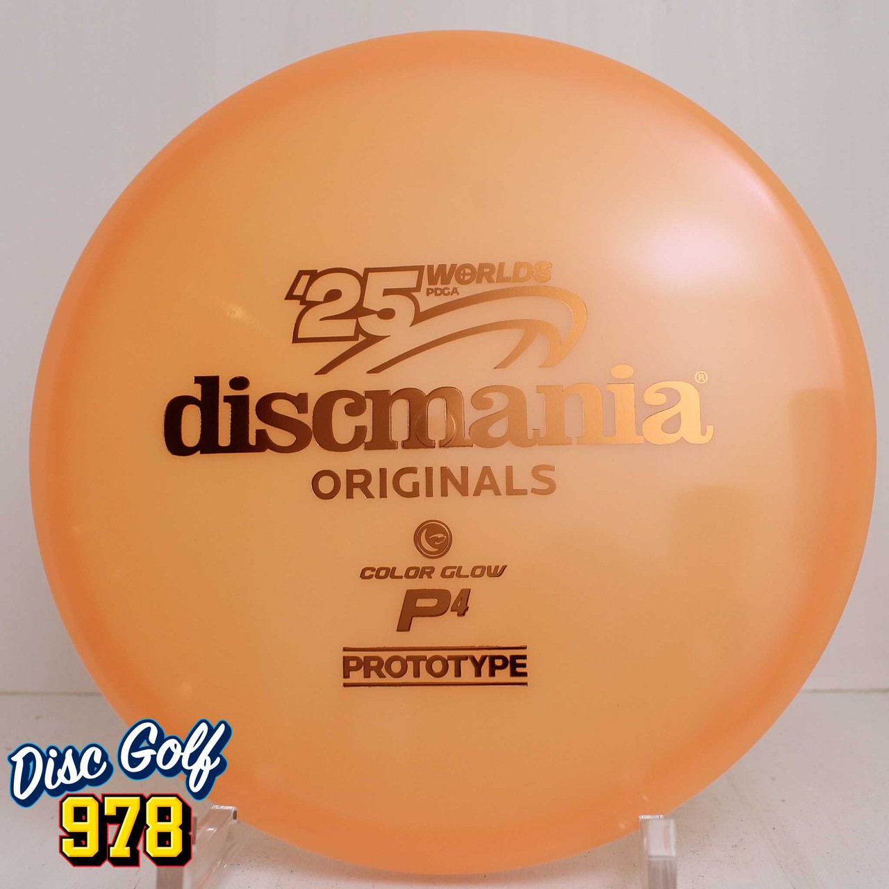 Discmania P4 Color Glow C-Line - 2025 Worlds 177.3g Peach