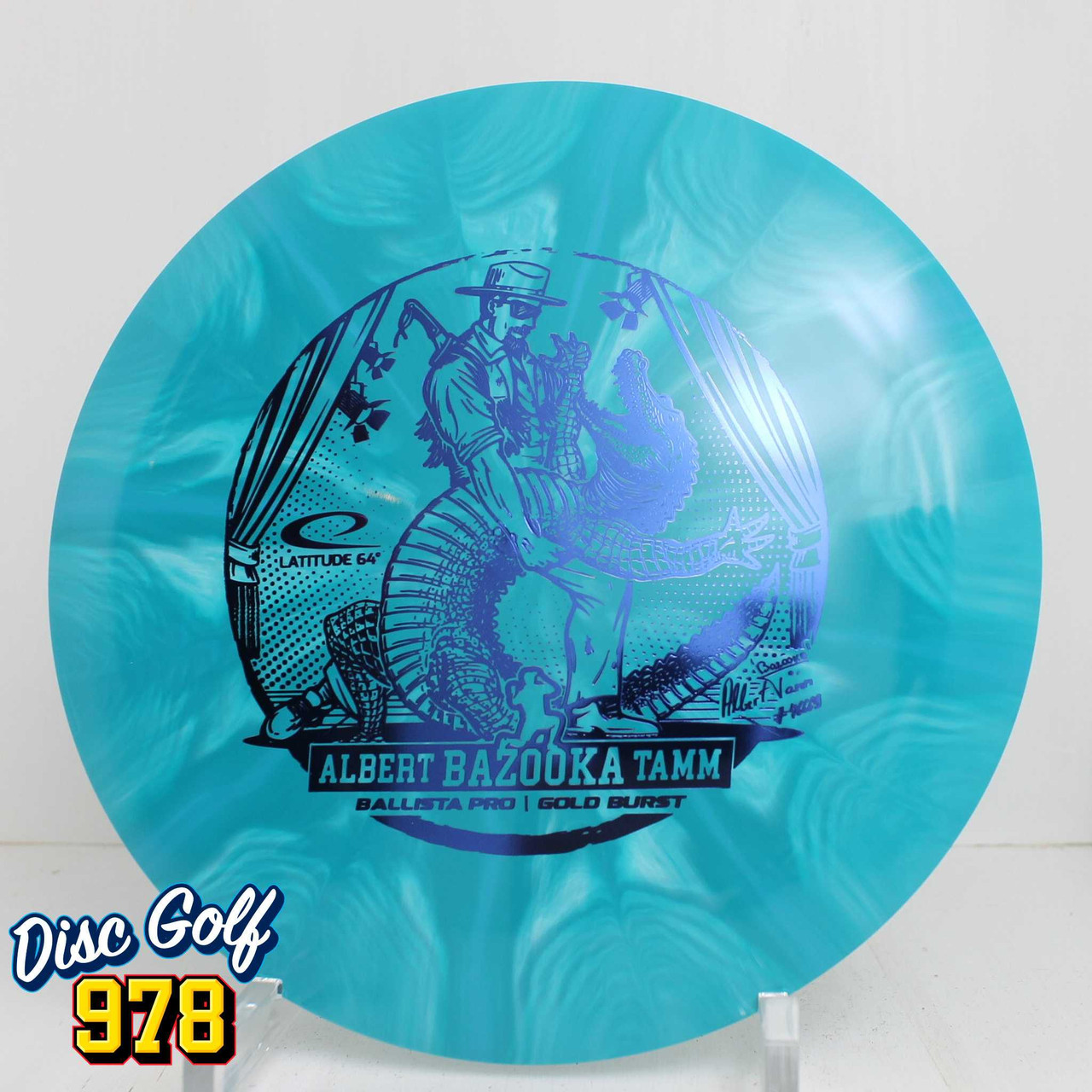 Latitude 64 Ballista Pro Gold Extreme Burst Albert Tamm 2025 Team Series 172.9g Teal Swirls