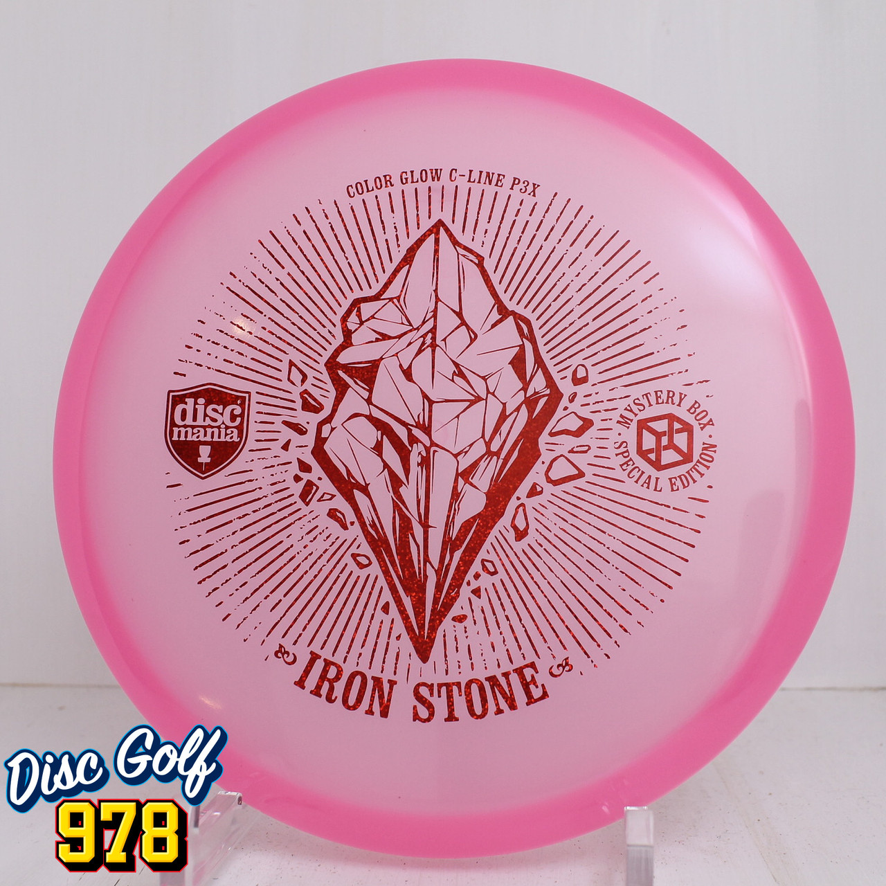 Discmania P3x Color Glow C-Line Iron Stone 176.6g Pink-Red Foil