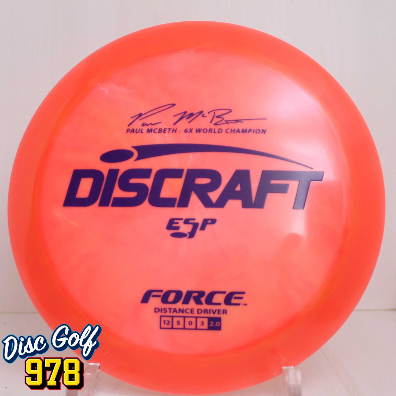 Discraft Force ESP Paul McBeth 6X 174.5g Light Reddish