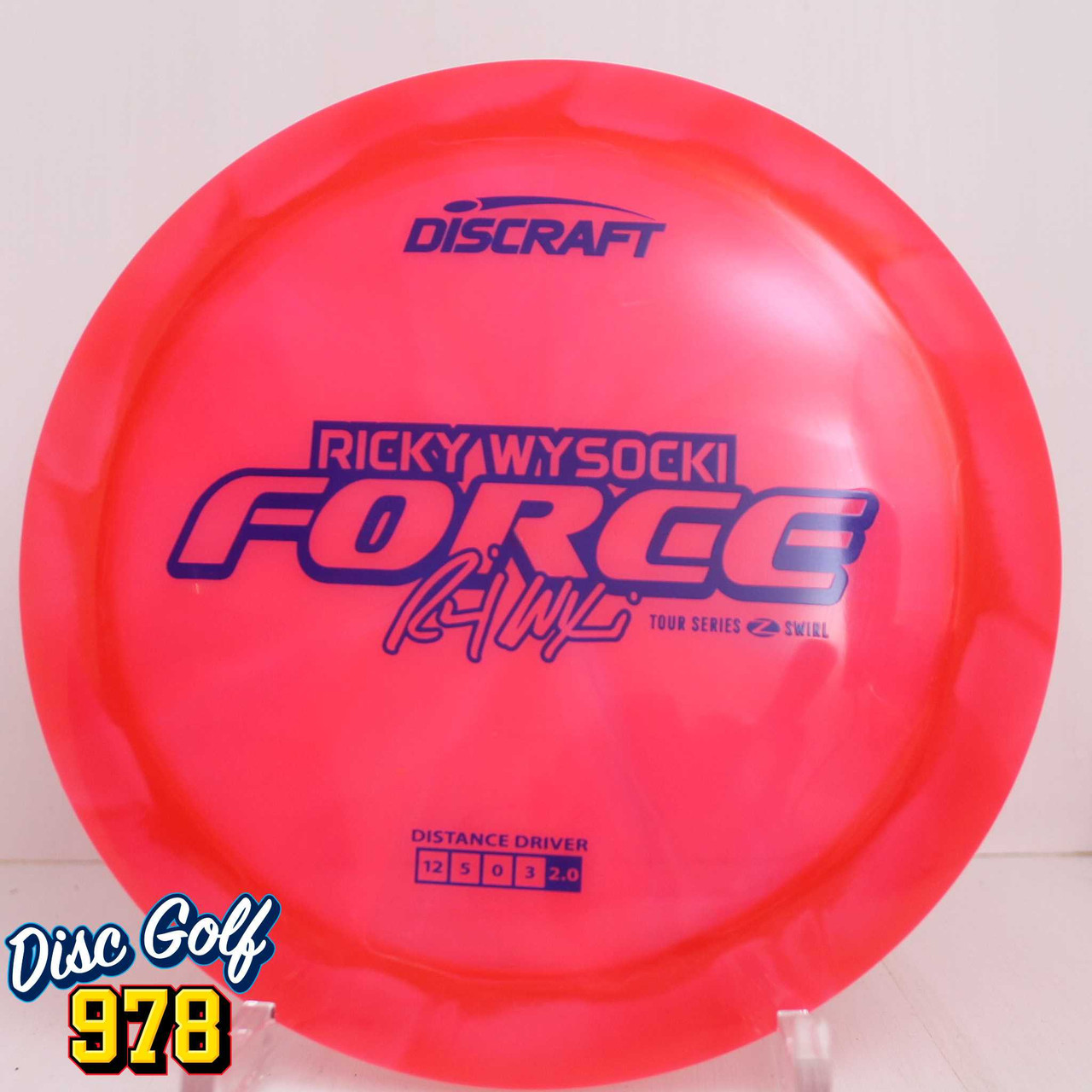 Discraft Force Z Swirl Ricky Wysocki 2025 Tour Series 176.9g Neon Red
