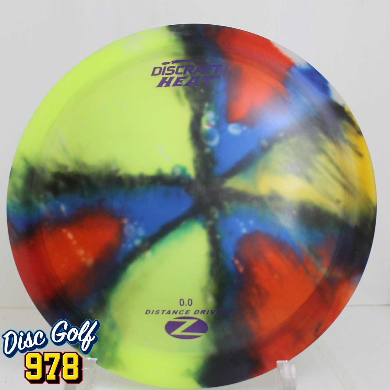 Discraft Heat Z Fly Dye 175.2g Yellow Red Blue Black