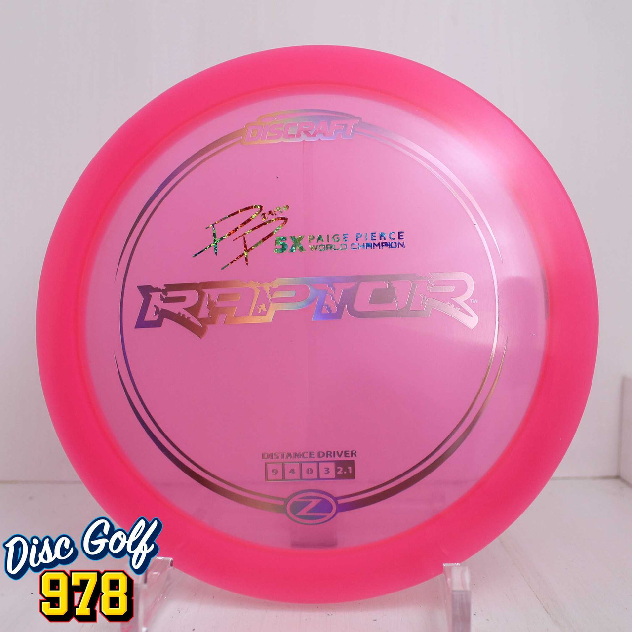 Discraft Raptor Z Paige Pierce 5X 175.6g Pink A