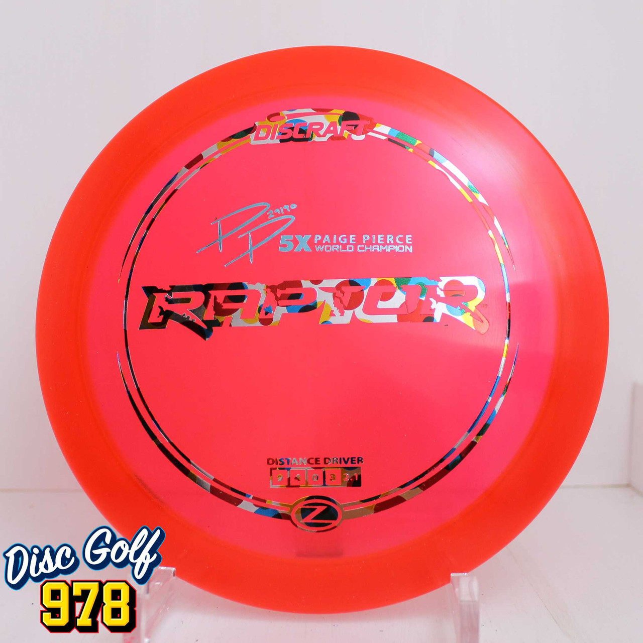 Discraft Raptor Z Paige Pierce 5X 175.8g Red B