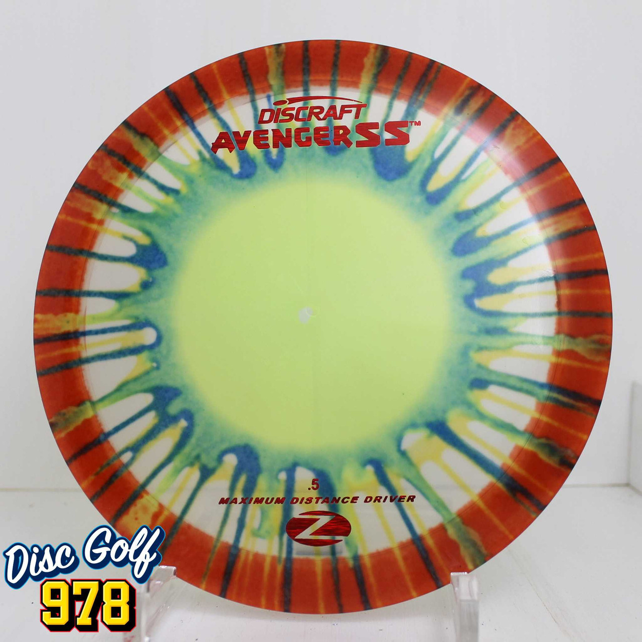 Discraft Avenger SS Z Fly Dye 175.0g Orange Yellow Blue