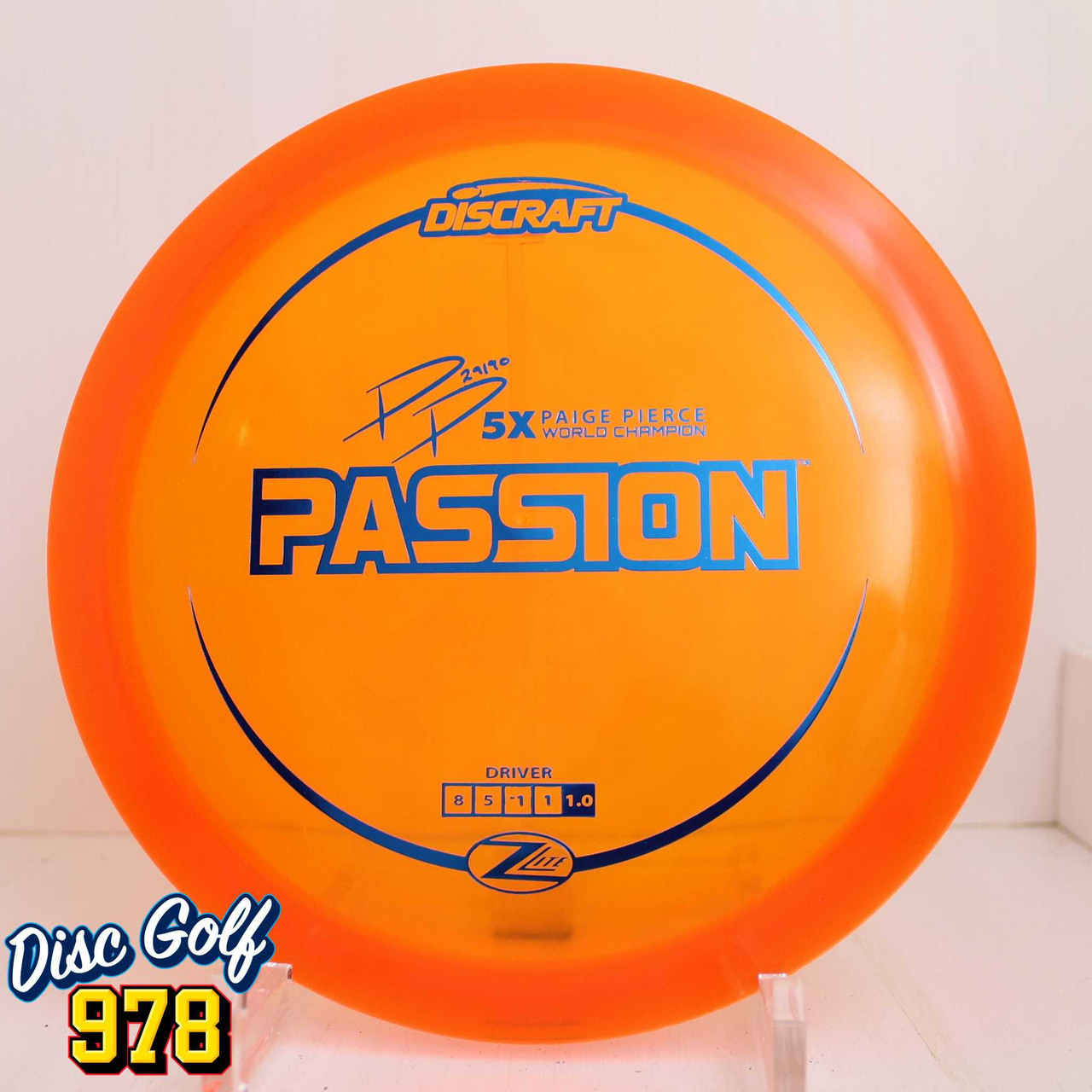 Discraft Passion Z Lite Paige Pierce 161.9g Orange A - Disc Golf 978