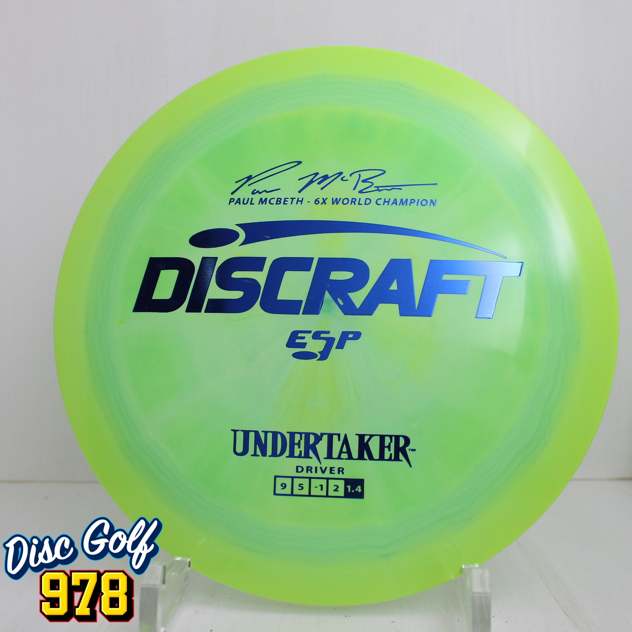Discraft Undertaker ESP Paul McBeth 6X 175.8g Grellow