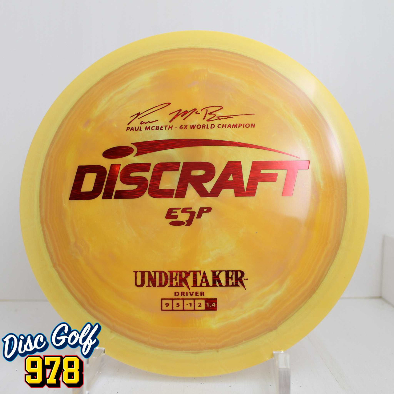 Discraft Undertaker ESP Paul McBeth 6X 171.1g Golden