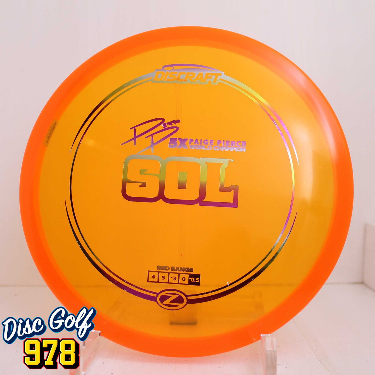 Discraft Sol Z Paige Pierce 5X 175.4g Orange A