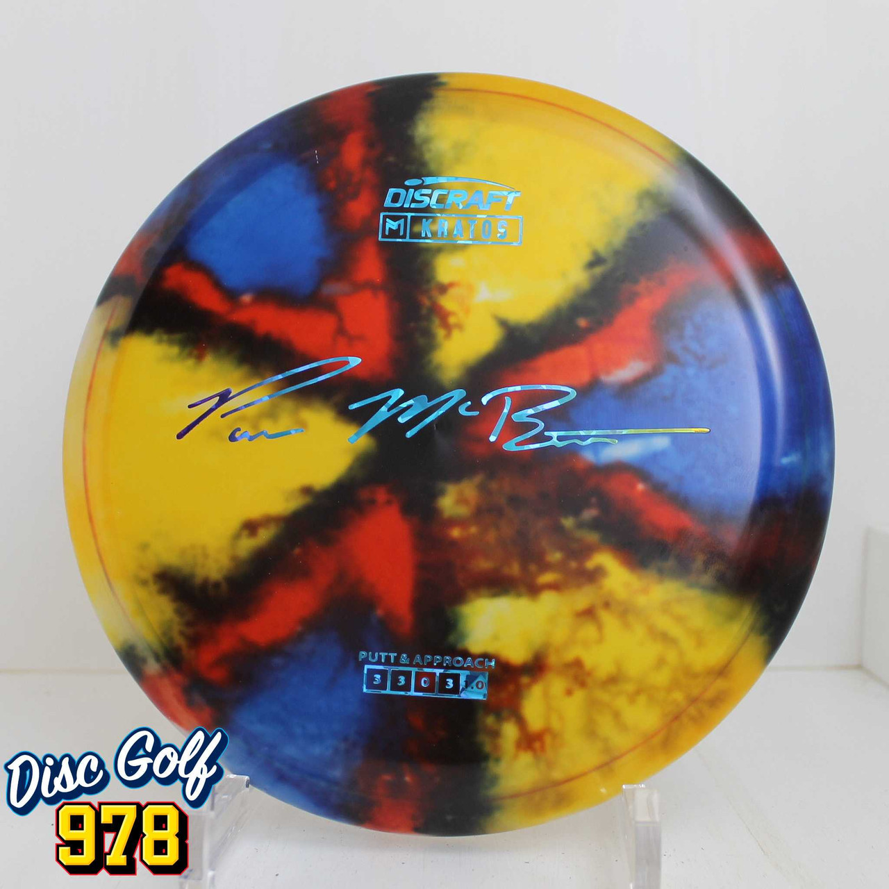 Discraft Kratos Fly Dye Z Paul McBeth 177.3g Orange Blue Red Black