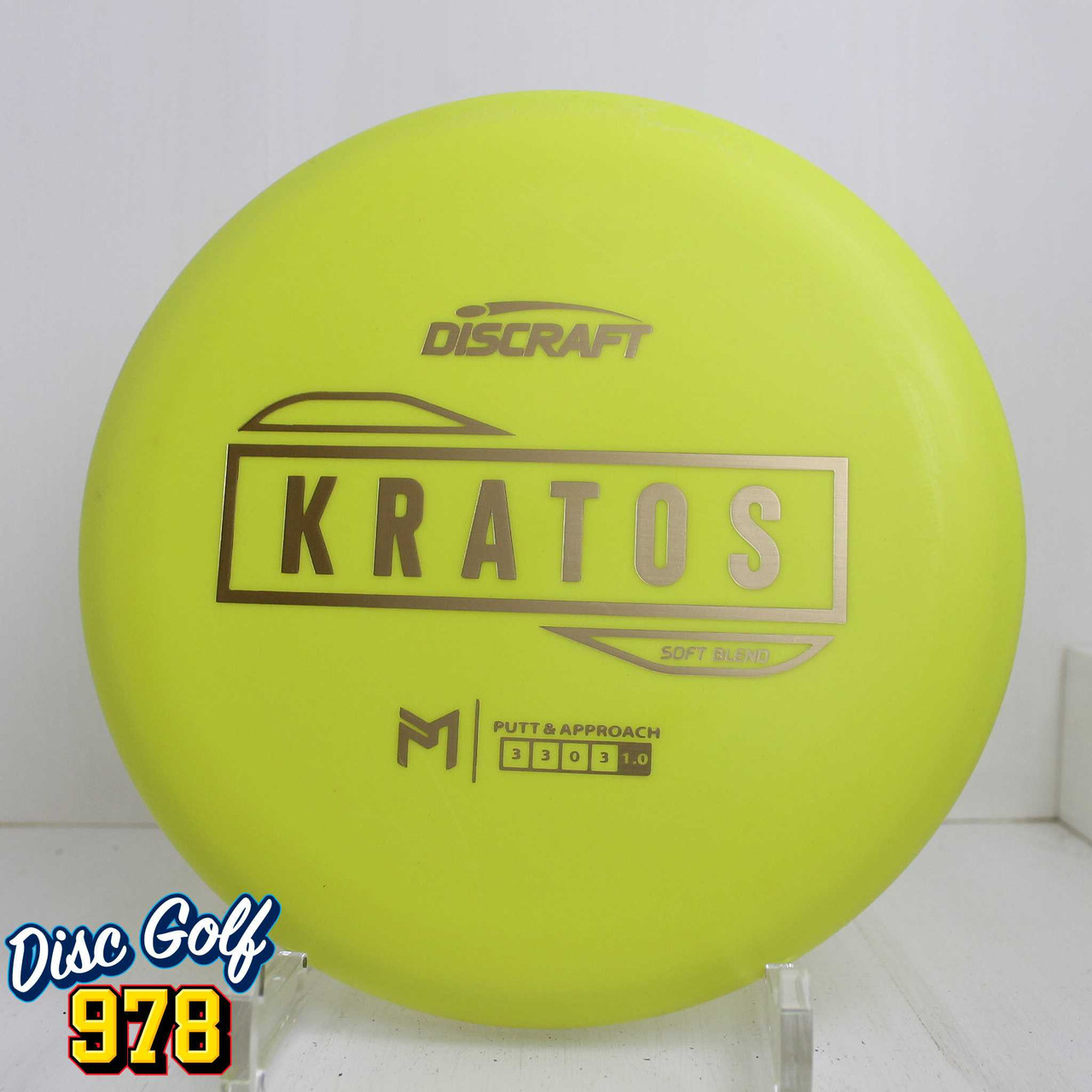 Discraft Kratos Putter Line Soft 173.1g Yellow B