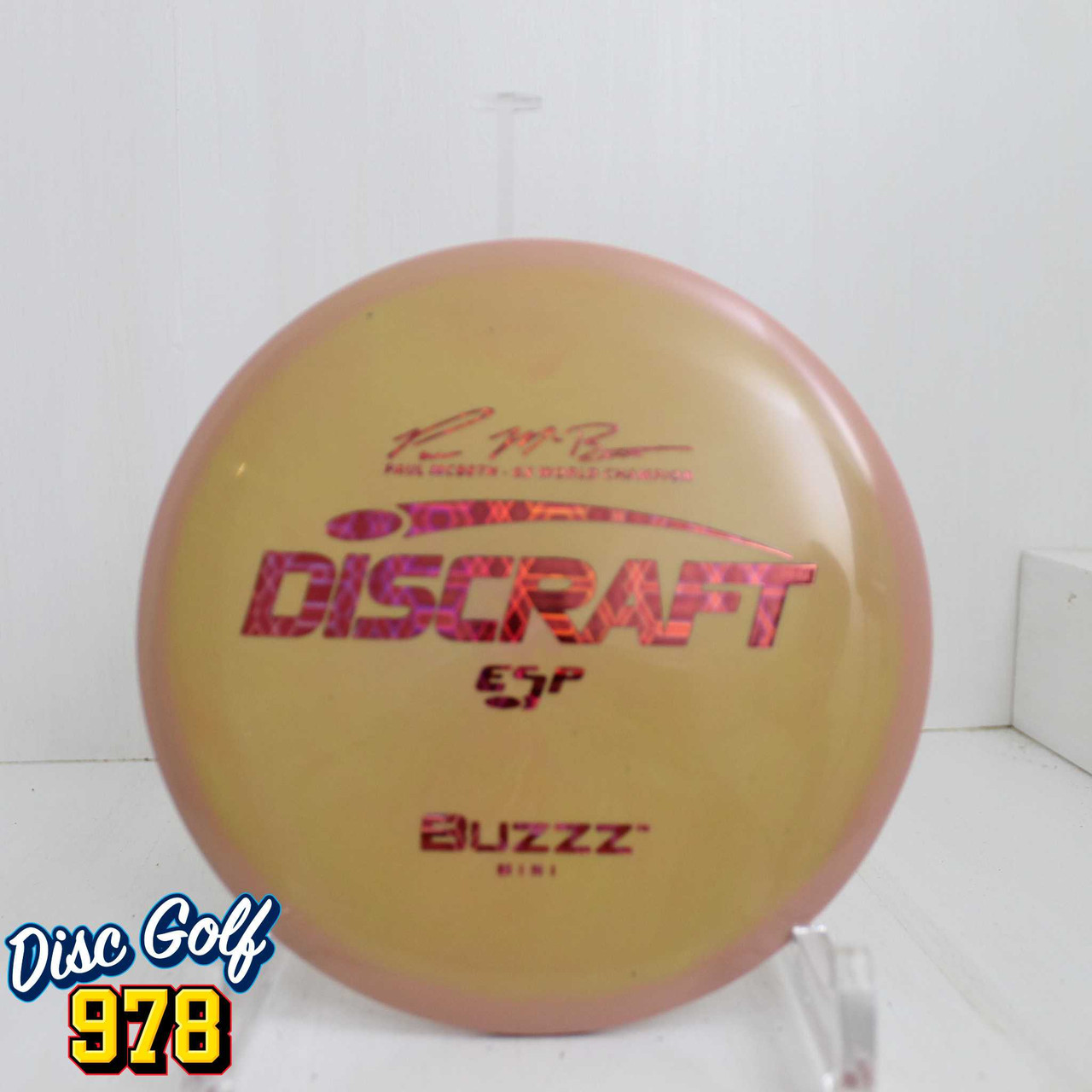 Discraft Mini ESP Buzzz Paull McBeth 6X Peach-Yellowish