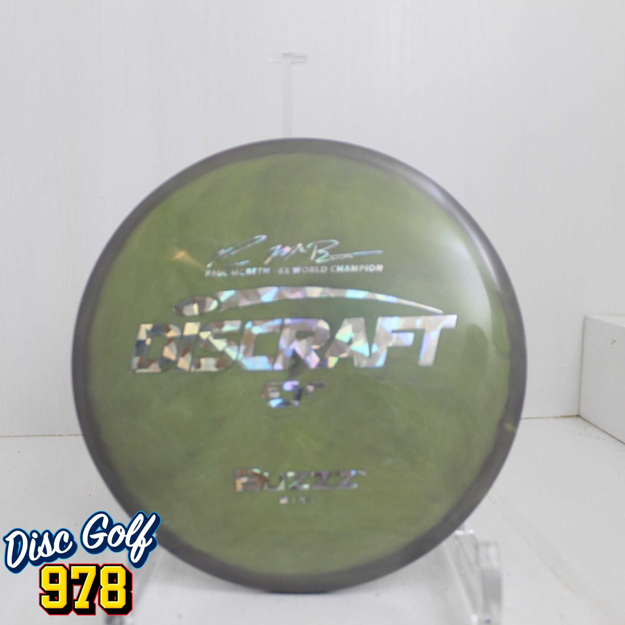 Discraft Mini ESP Buzzz Paull McBeth 6X Gray-Greenish B