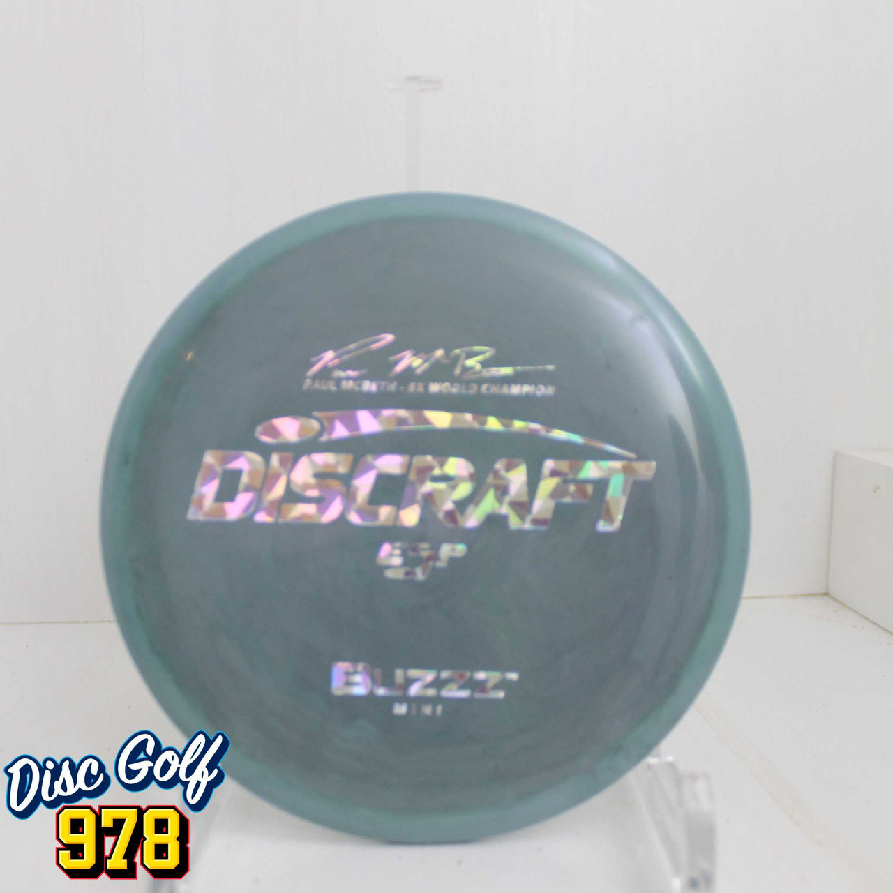 Discraft Mini ESP Buzzz Paull McBeth 6X TealishGray