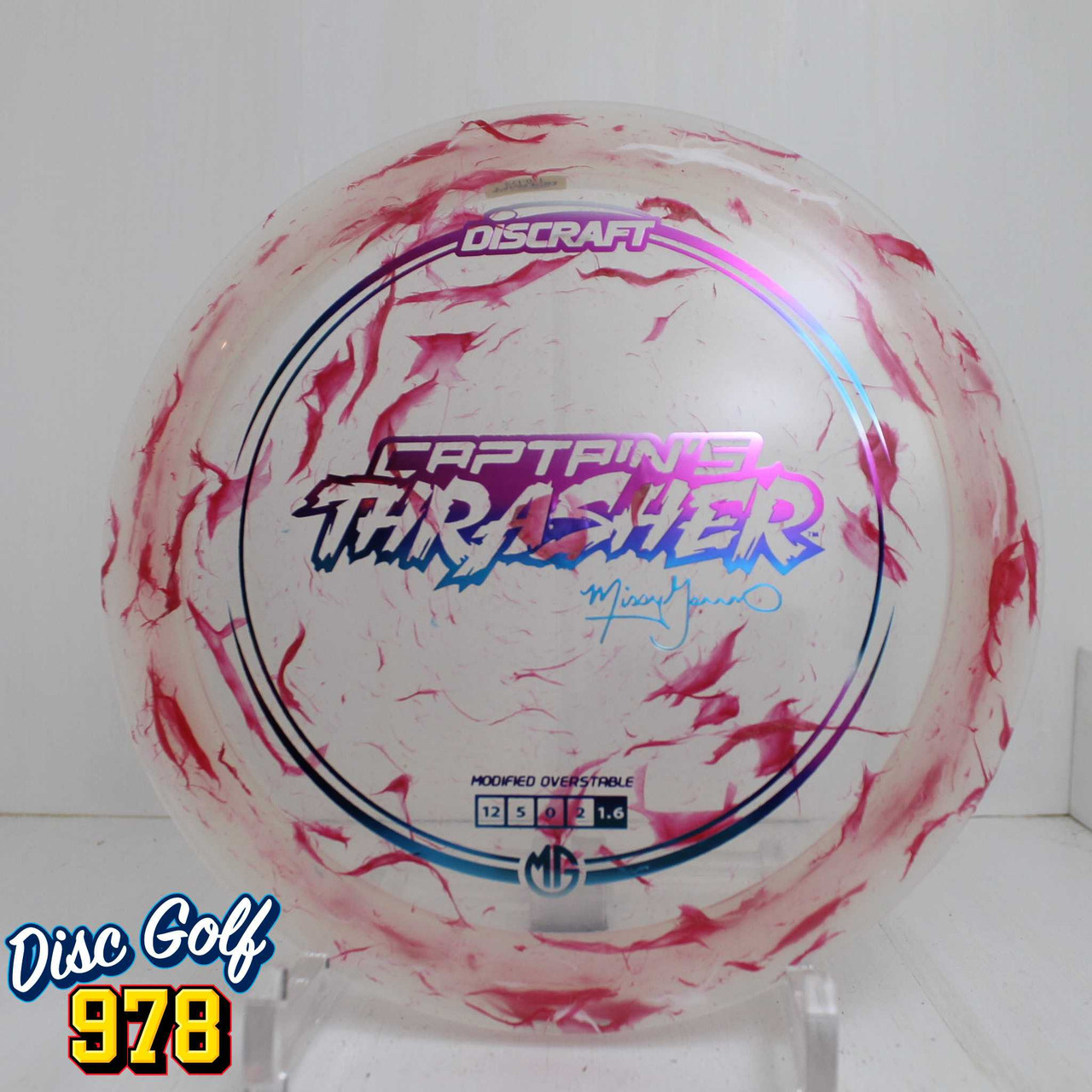 Discraft Captain's Thrasher 2025 Z Jawbreaker 173.5g Red/White Confetti