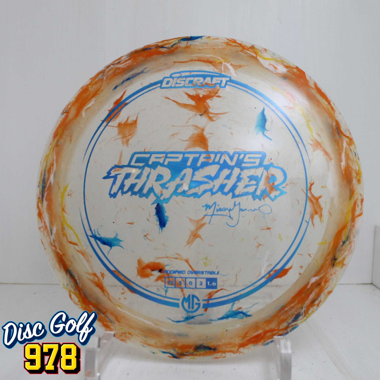 Discraft Captain's Thrasher 2025 Z Jawbreaker 173.7g Orange/White/Blue