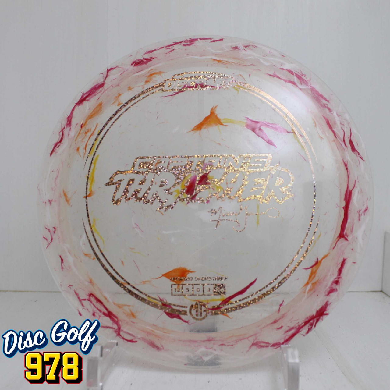 Discraft Captain's Thrasher 2025 Z Jawbreaker 174.8g Red/White/Orange Confetti