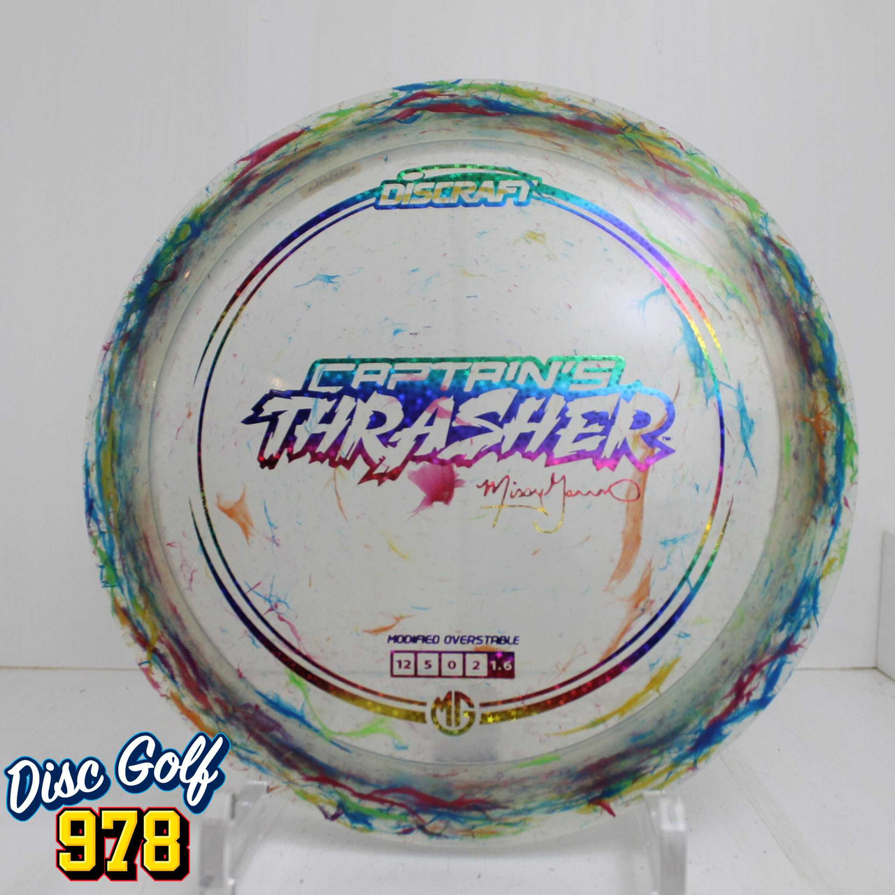 Discraft Captain's Thrasher 2025 Z Jawbreaker 175.1g Rainbow Confetti
