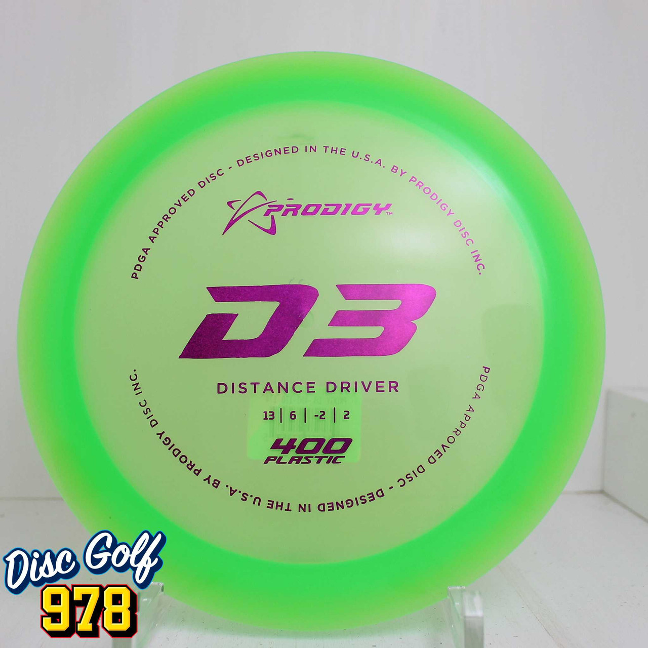 Prodigy D3 400 174.5g Neon Green A Prodigy D3 400 174.5g Neon Green A