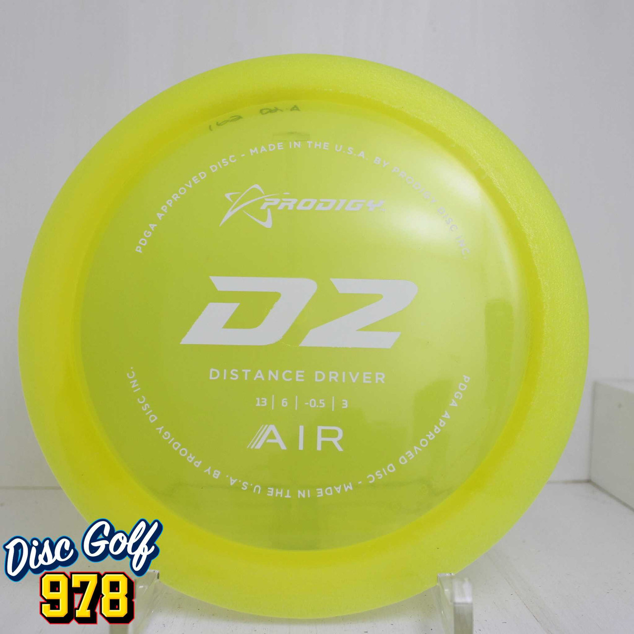 Prodigy D2 Air 163.3g Neon Yellow Prodigy D2 Air 163.3g Neon Yellow