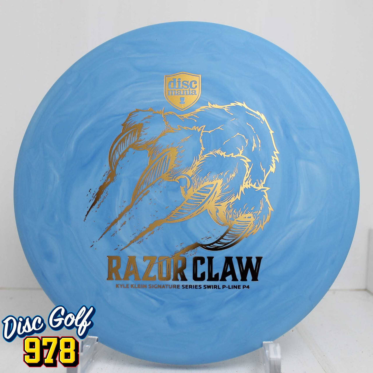 Discmania P4 Swirl P-Line Flex 2 - Razor Claw Kyle Klein 175.2g LtBlue C