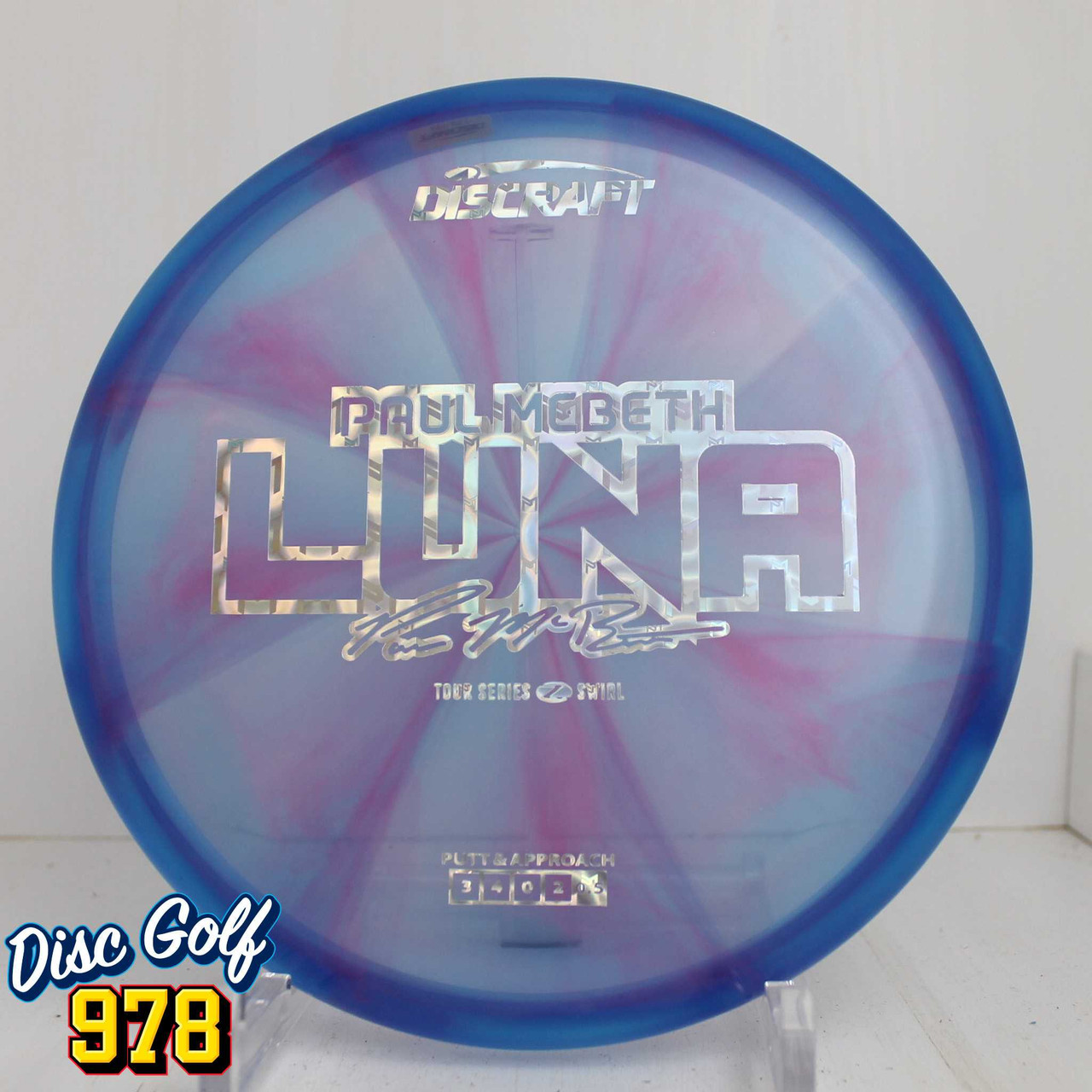Discraft Luna Z Swirl Paul McBeth 2025 Tour Series 177.3g Blurple A