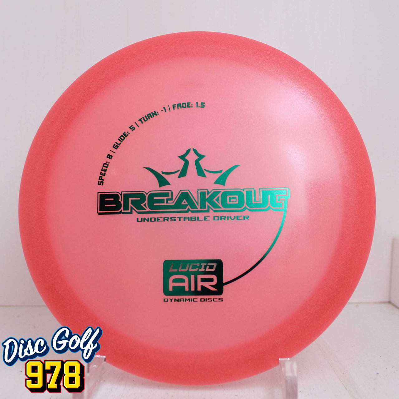 Dynamic Discs Breakout Lucid Air 148.8g Pink A
