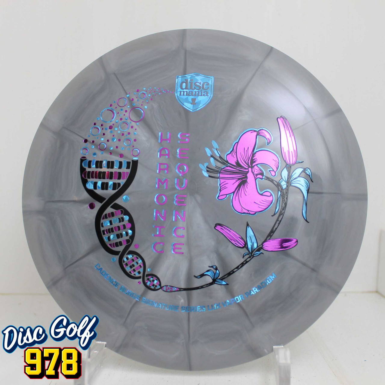 Discmania Paradigm Lux Vapor - Harmonic Sequence - Cadence Burge (Triple Stamp) 177.0g Gray B
