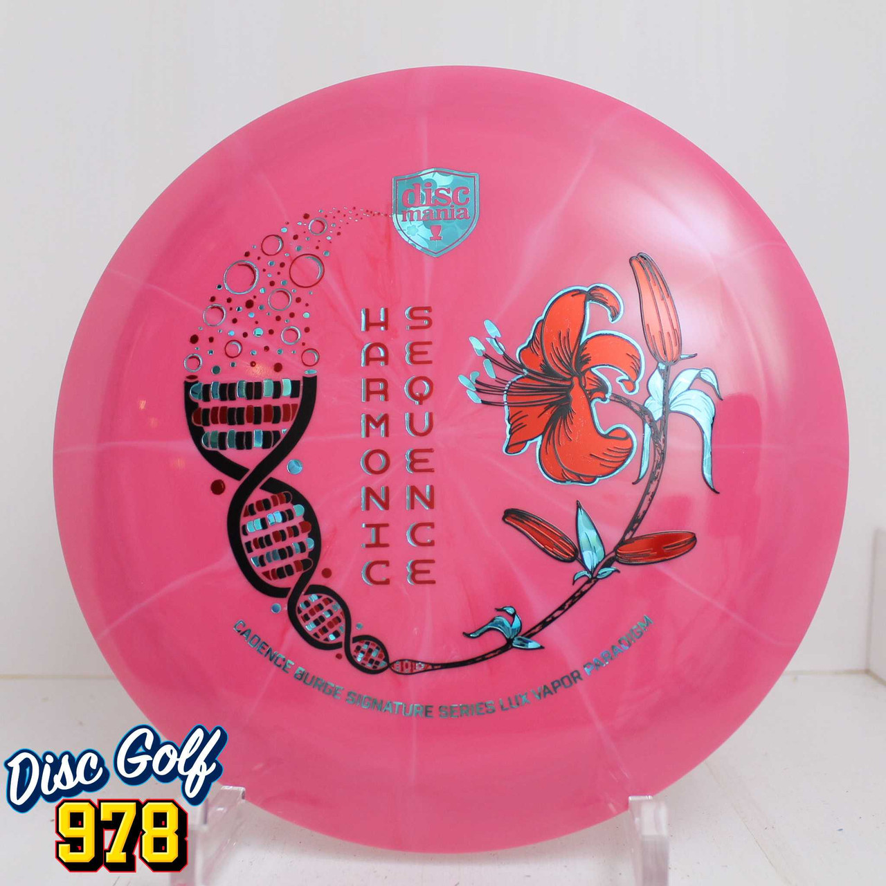 Discmania Paradigm Lux Vapor - Harmonic Sequence - Cadence Burge (Triple Stamp) 175.5g Red C