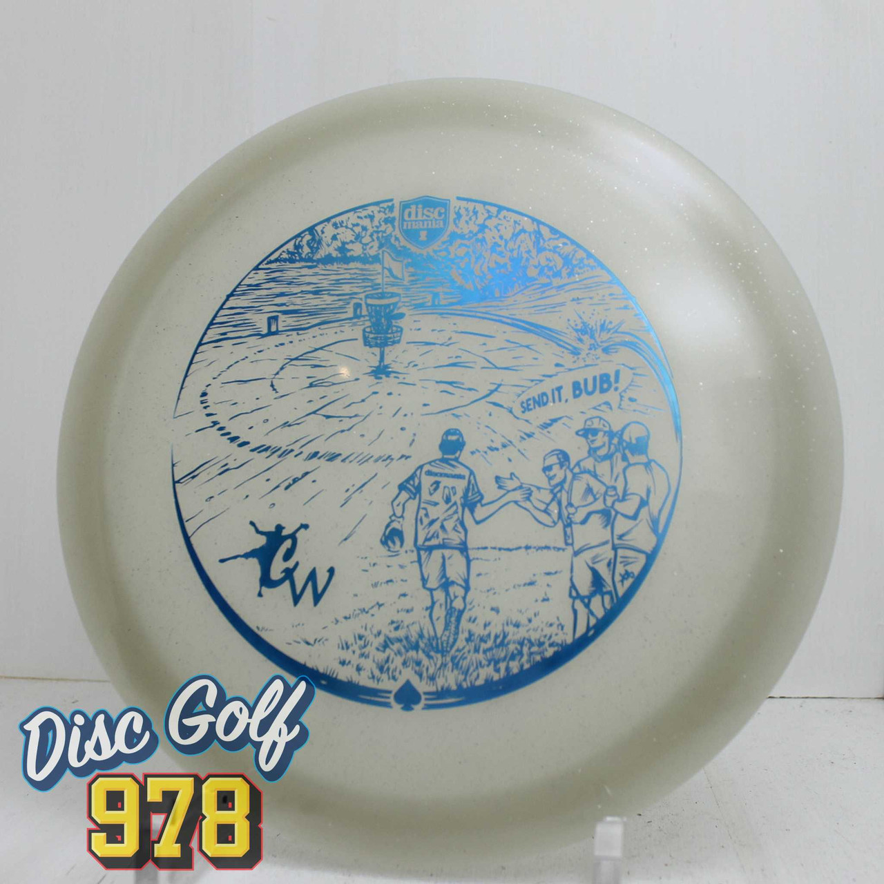 Discmania FD1 Metal Flake Color Glow C-Line Casey White 174.3g White Blue F Discmania FD1 Metal Flake Color Glow C-Line Casey White 174.3g White Blue F