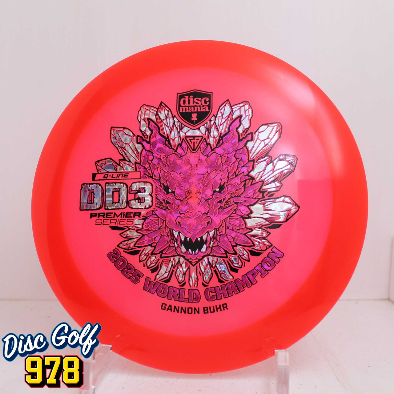 Discmania DD3 Q-Line Premier Series Gannon Buhr 2025 World Champion 173.7g Red A