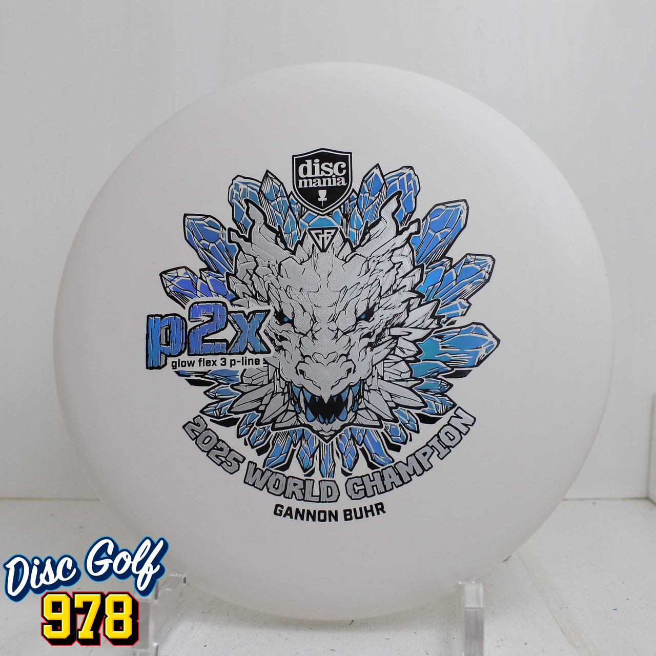 Discmania P2x Glow P-Line Flex 3 Gannon Buhr 2025 World Champion 173.8g White B