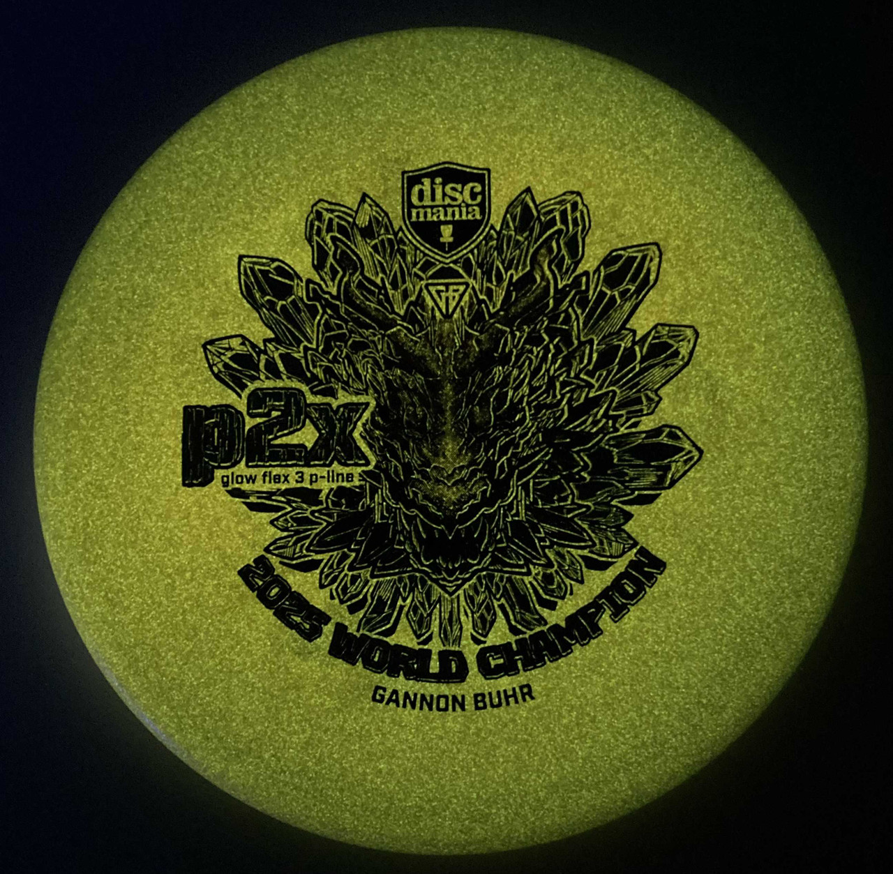Discmania P2x Glow P-Line Flex 3 Gannon Buhr 2025 World Champion 174.2g Orange A