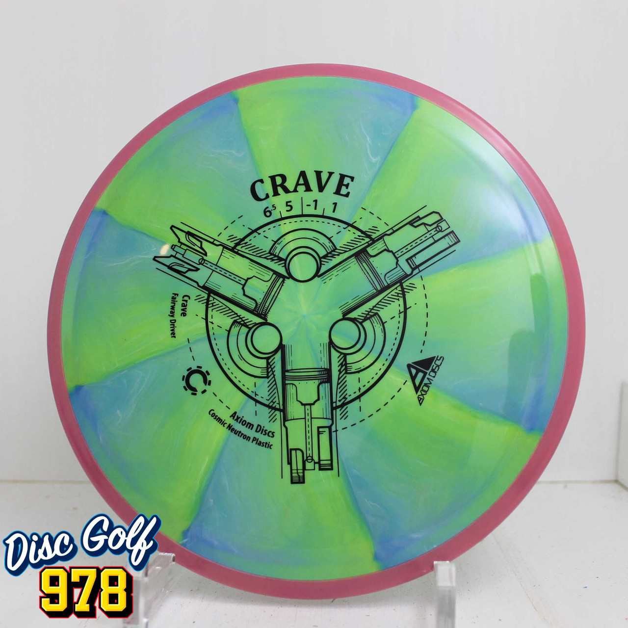 Axiom Crave Cosmic Neutron 174.9g Pink-Blue/Green Swirls