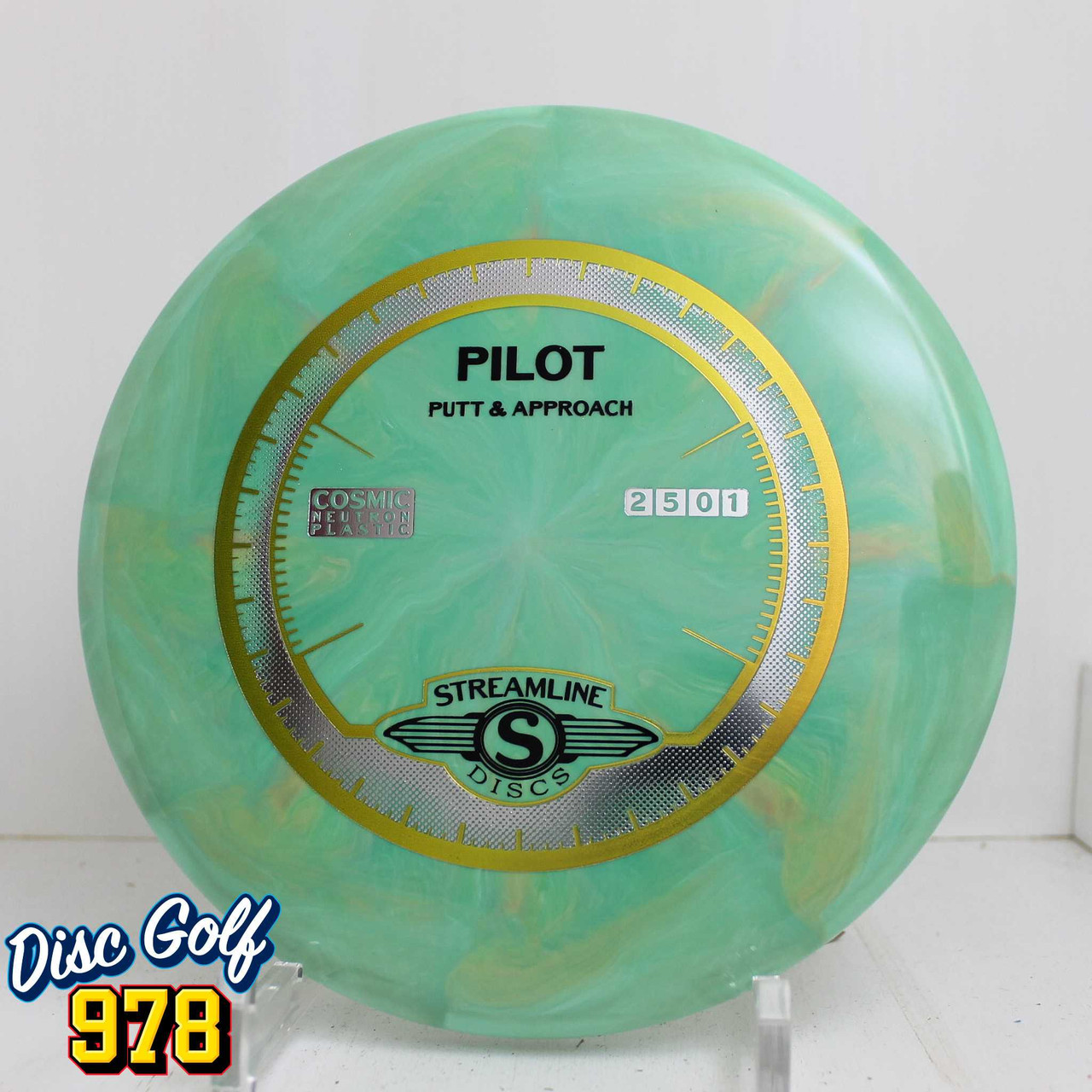 Streamline Pilot Cosmic Neutron 172.5g Light Teal Green Swirls