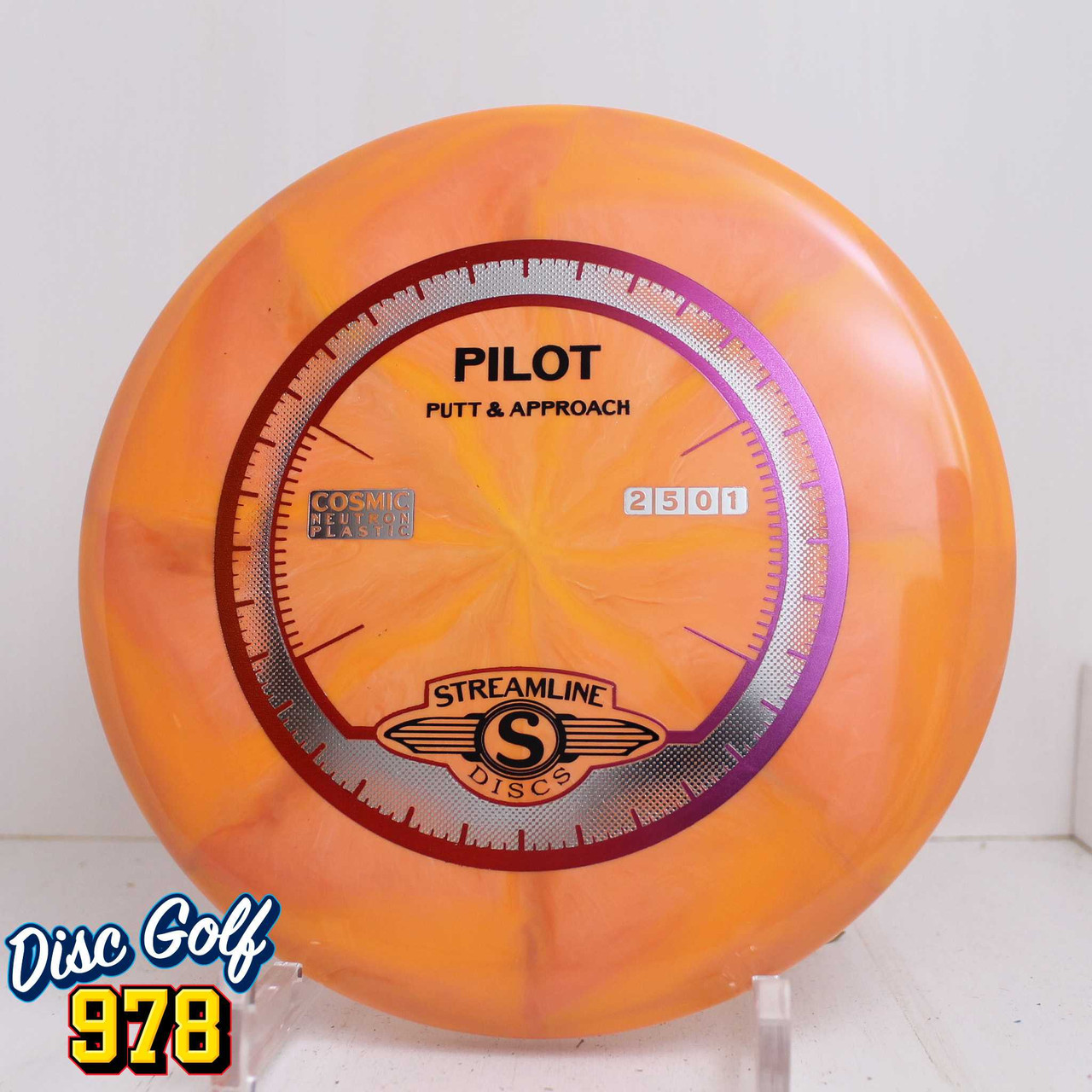 Streamline Pilot Cosmic Neutron 172.8g Peachy Orange Swirls