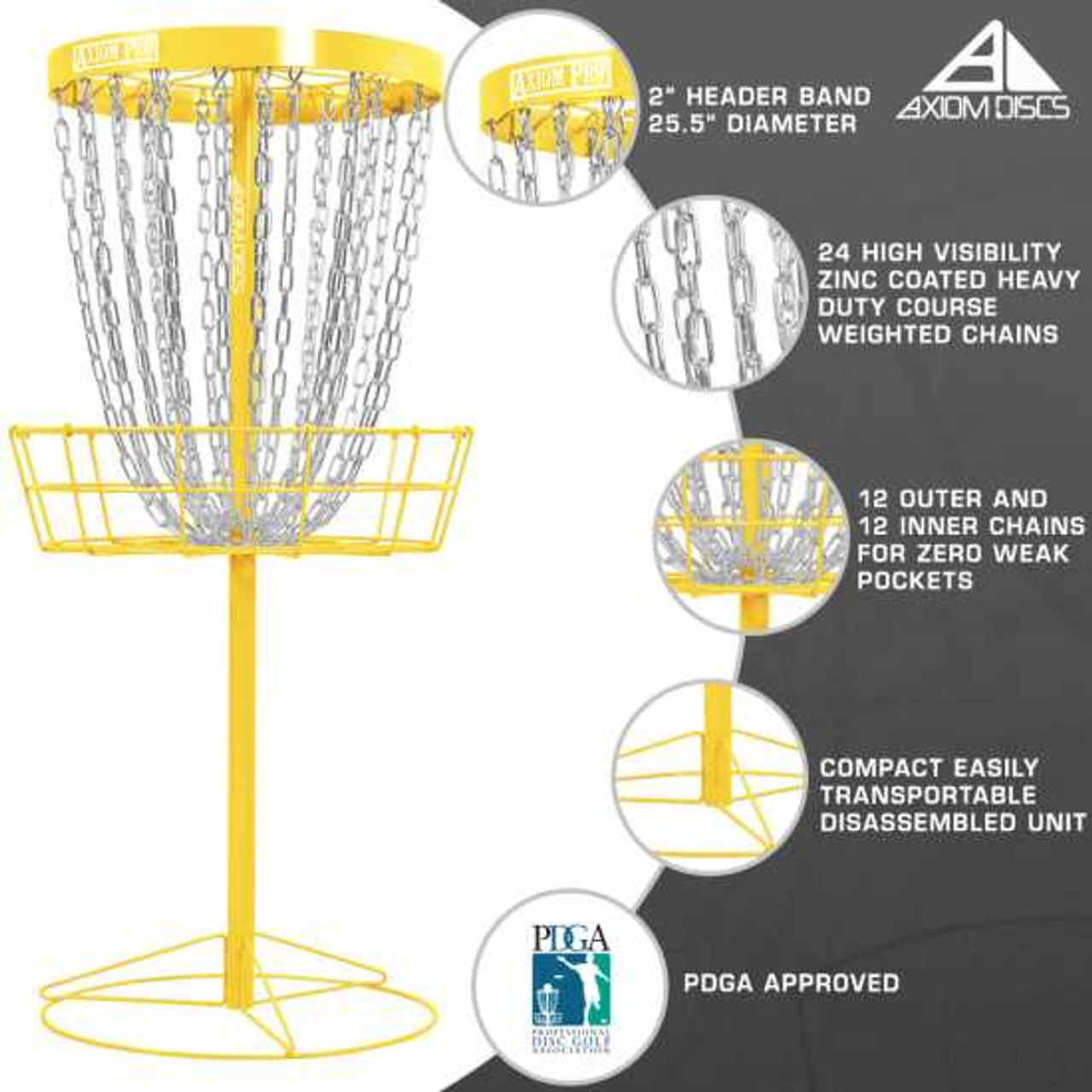 Axiom Pro Basket - Yellow Drop Ship Only