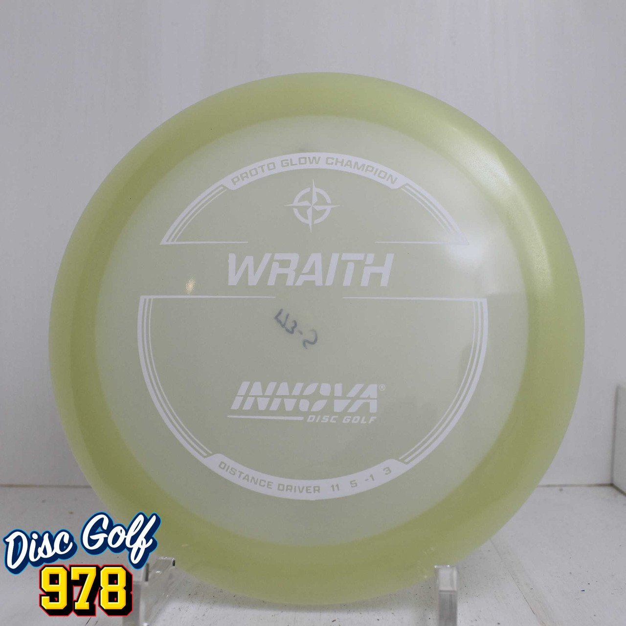 Innova Wraith Champion Proto Glow 175.2g White Foil Innova Wraith Champion Proto Glow 175.2g White Foil