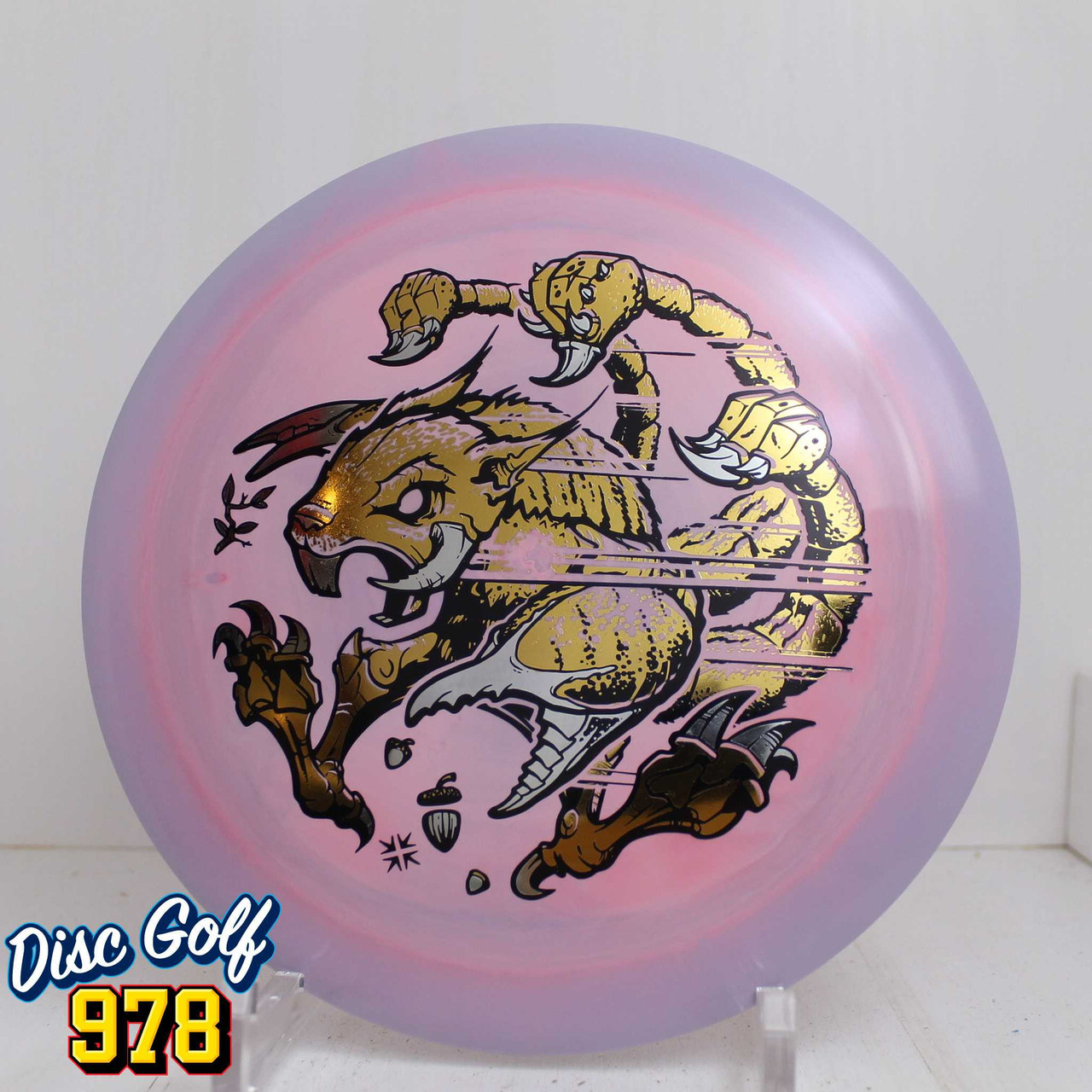 Discraft Scorch ESP DFX SquirrPion 173.6g Pink/Plum with Gold Foil