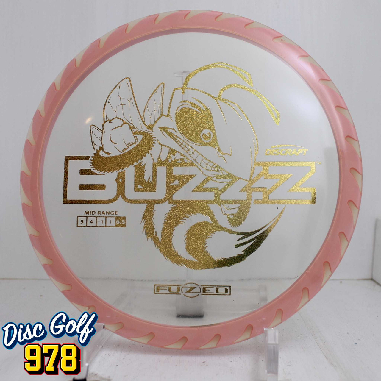 Discraft Buzzzsaw Fuzed 169.2g Pink with Clear Plate C