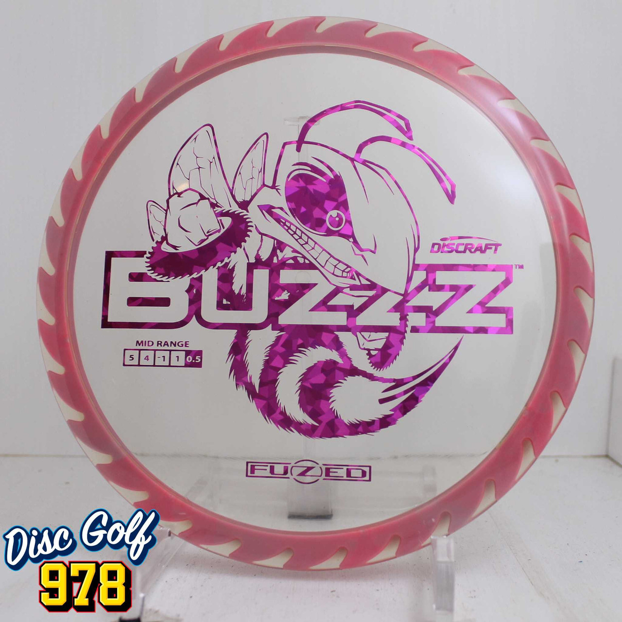 Discraft Buzzzsaw Fuzed 171.5g Pink with Clear Plate B