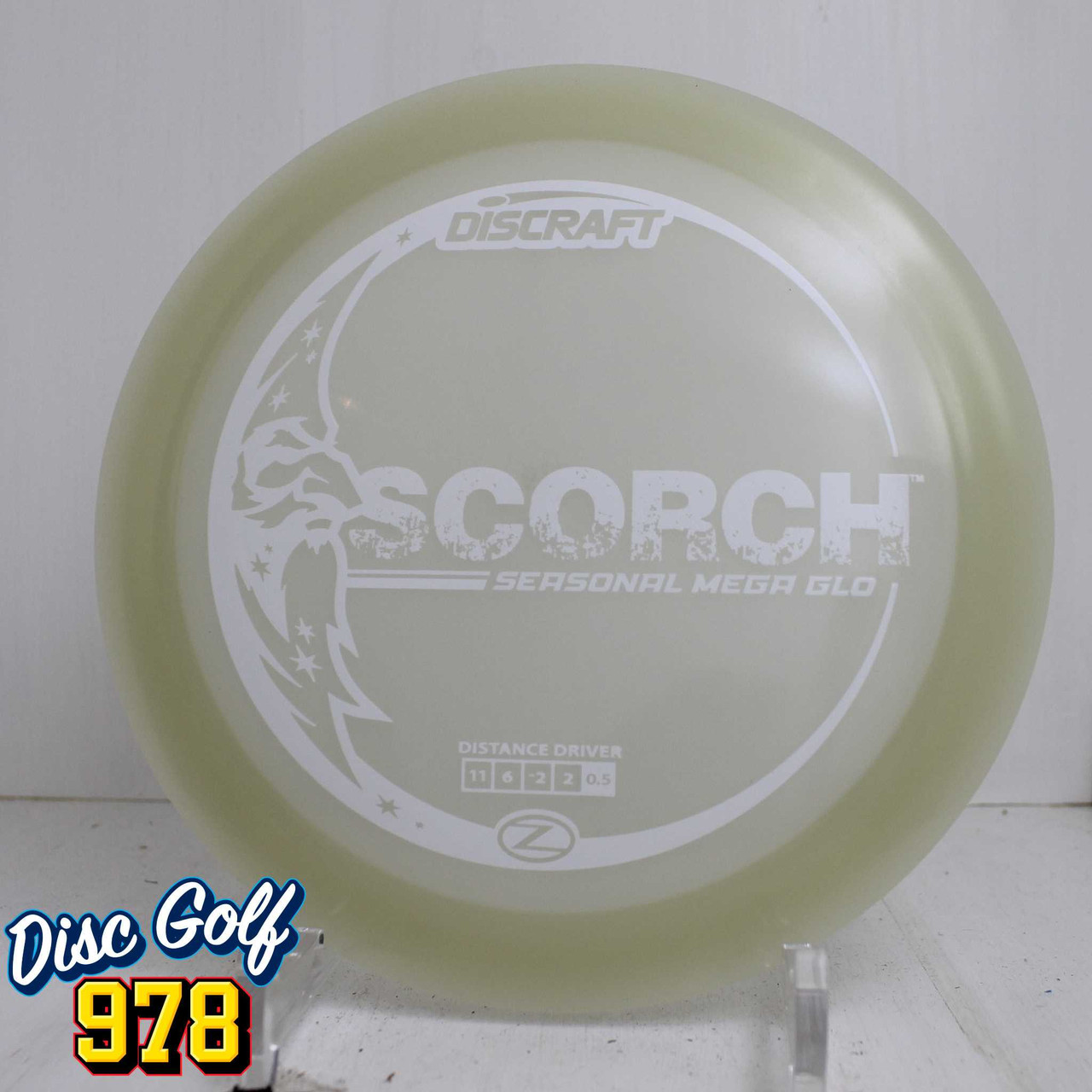 Discraft Scorch Seasonal Mega Glo 173.5g White Foil B