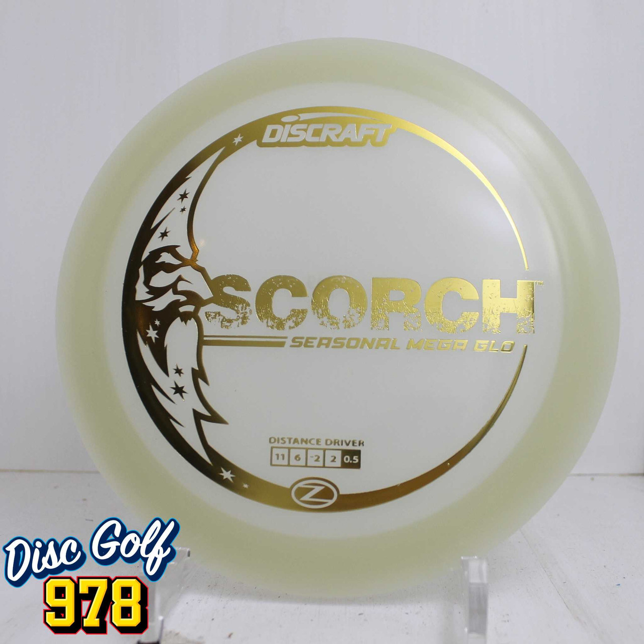 Discraft Scorch Seasonal Mega Glo 173.7g Gold Foil A