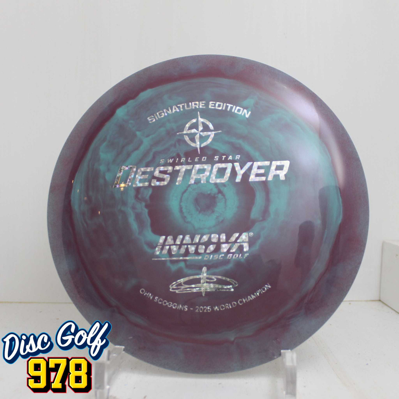 Innova Destroyer Swirl Star Ohn Scoggins 2025 World Champion 171.6g Blurple B Innova Destroyer Swirl Star Ohn Scoggins 2025 World Champion 171.6g Blurple B